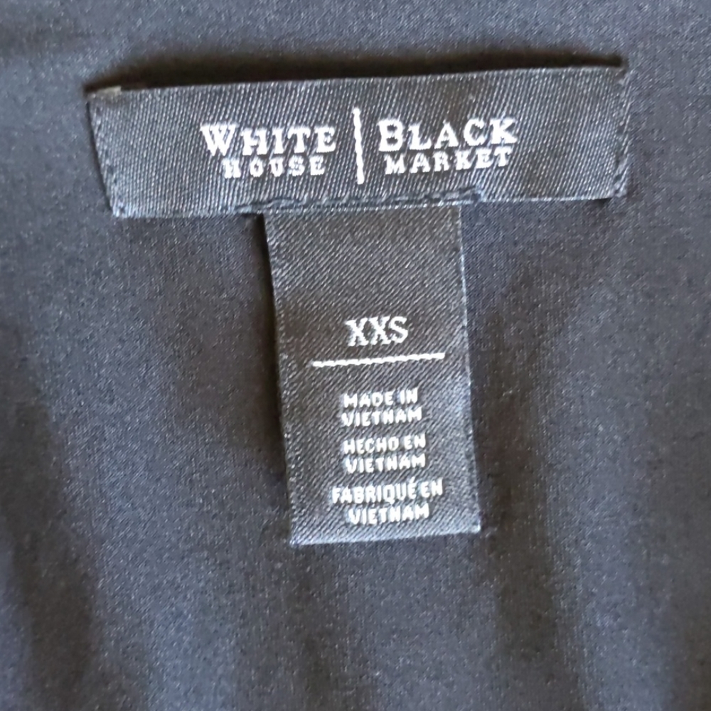 White house Black/Blue Midi dress